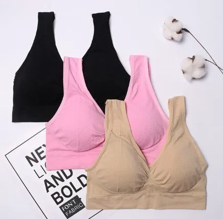 3pcs Set Seamless Push Up Bra