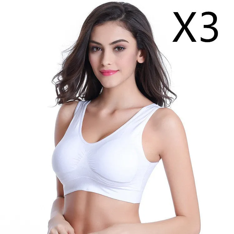 3pcs Set Seamless Push Up Bra