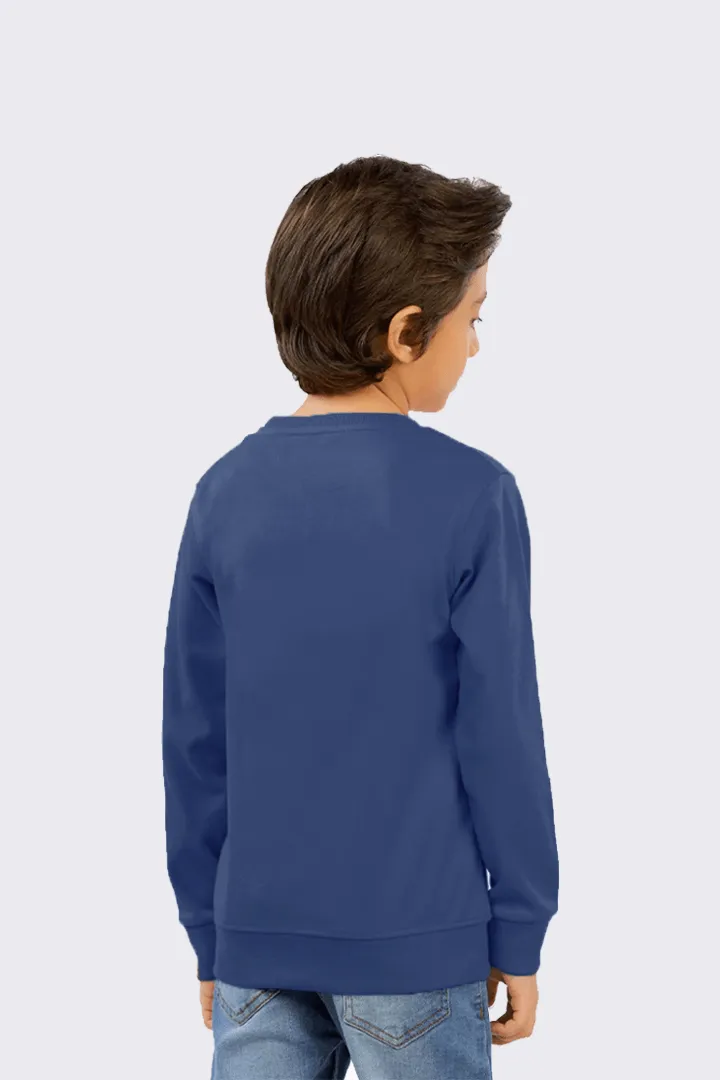 Boys Blue Super Hero Sweatshirt