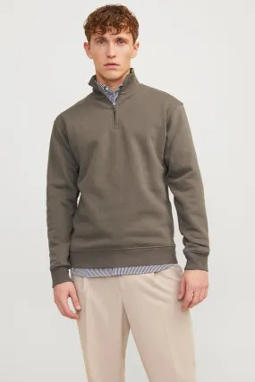 Bradley Sweat Half Zip - Bungee Cord