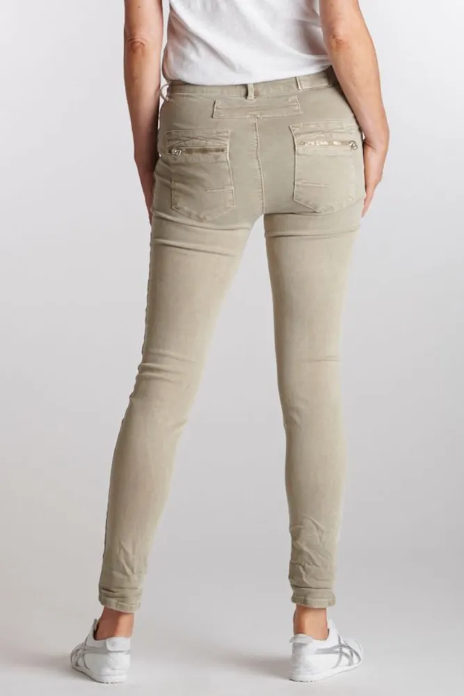 Button Jeans By Italian Star - Beige