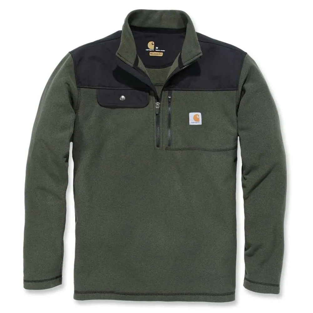 Carhartt&#x20;102836&#x20;Fallon&#x20;Half-Zip&#x20;Sweatshirt&#x20;-&#x20;Olive