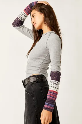 Cozy Craft Cuff Top Heather Grey