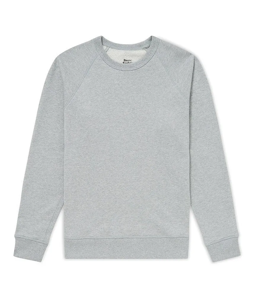 Crew Neck Sweater - Light Gray