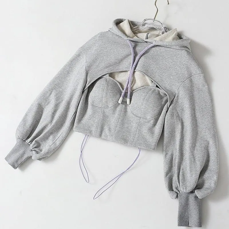 Crop Hoodie Pullover