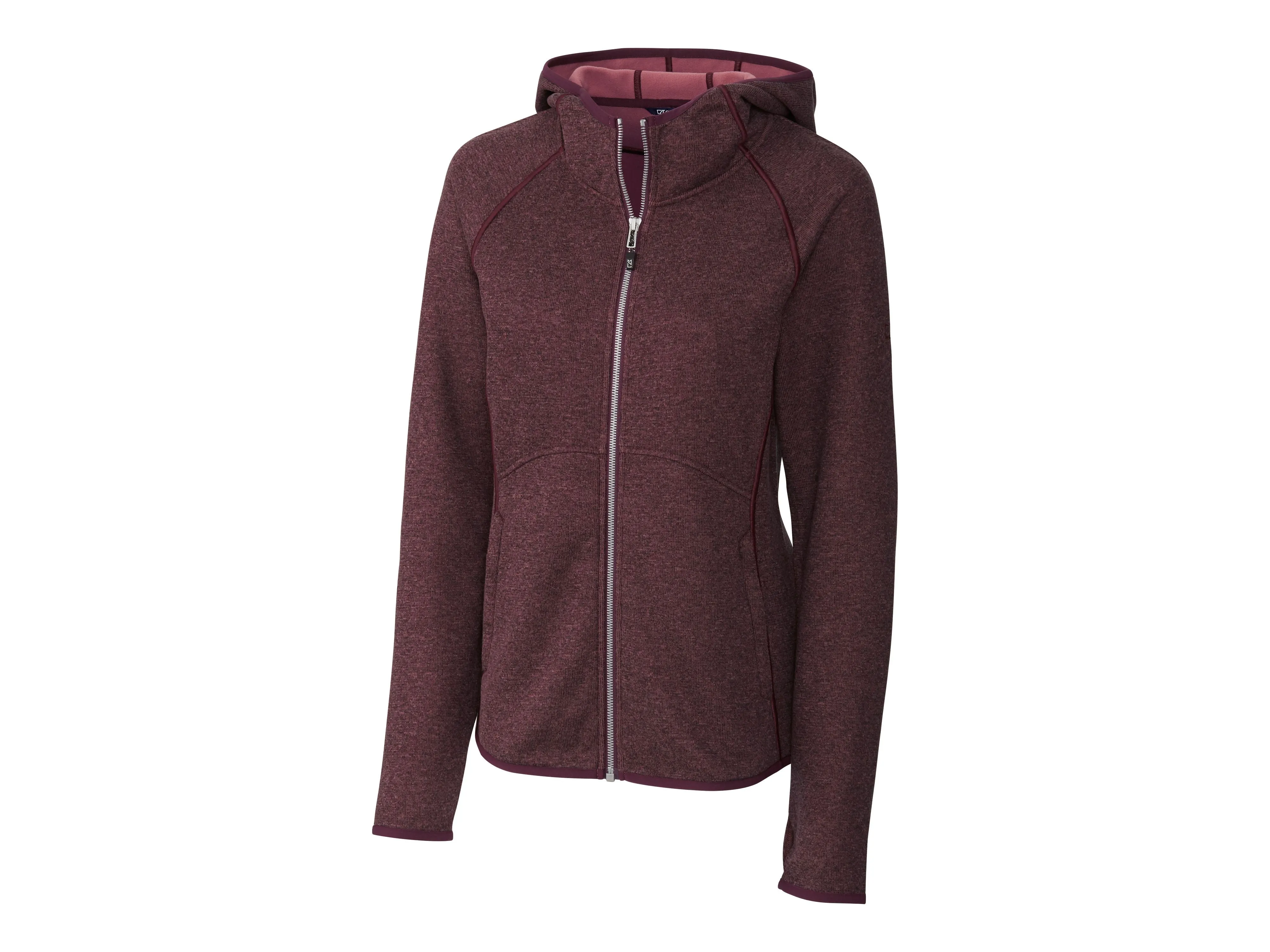 Cutter & Buck Mainsail Sweater-Knit Hoodie Womens Full Zip Jacket