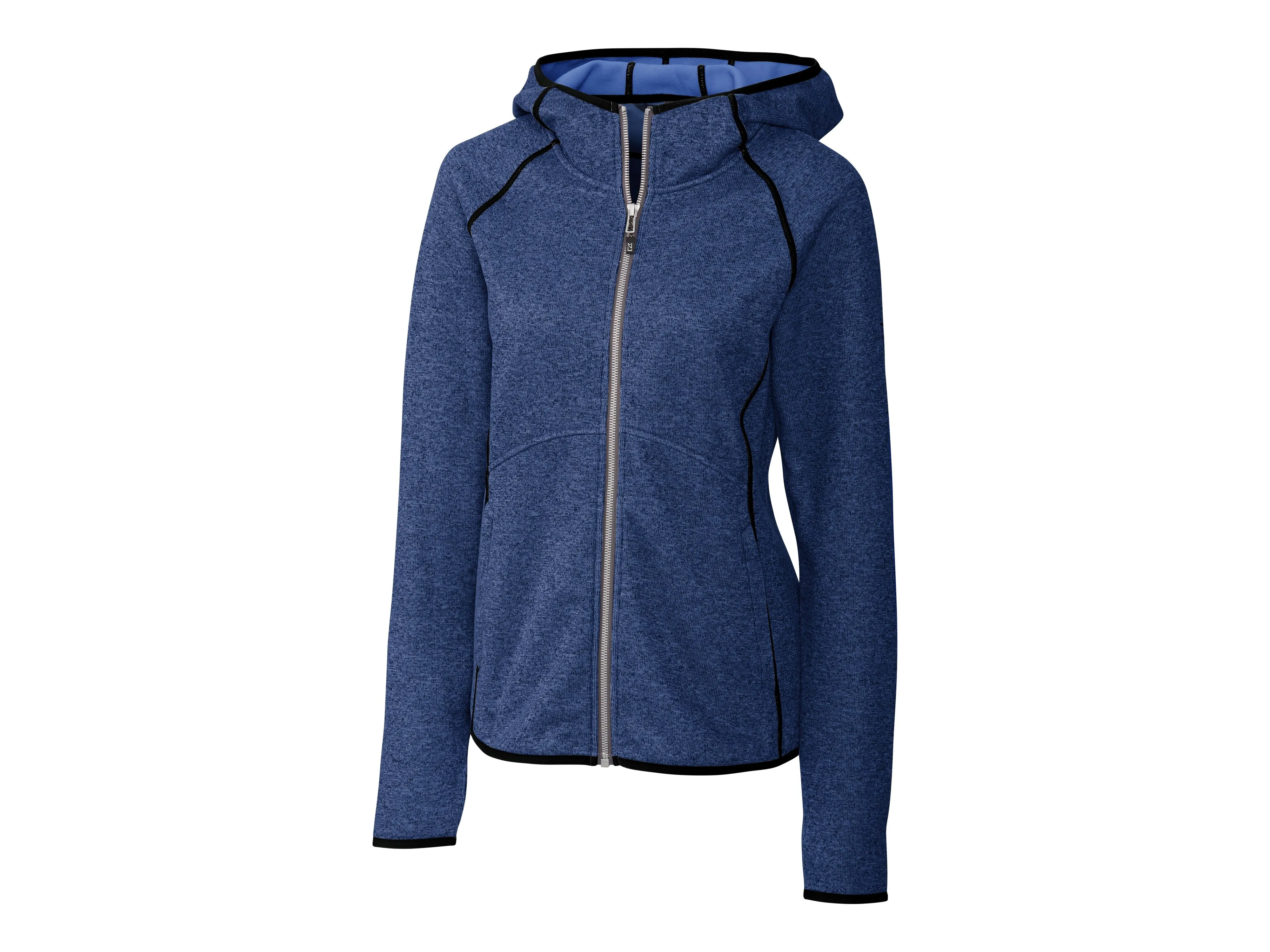 Cutter & Buck Mainsail Sweater-Knit Hoodie Womens Full Zip Jacket