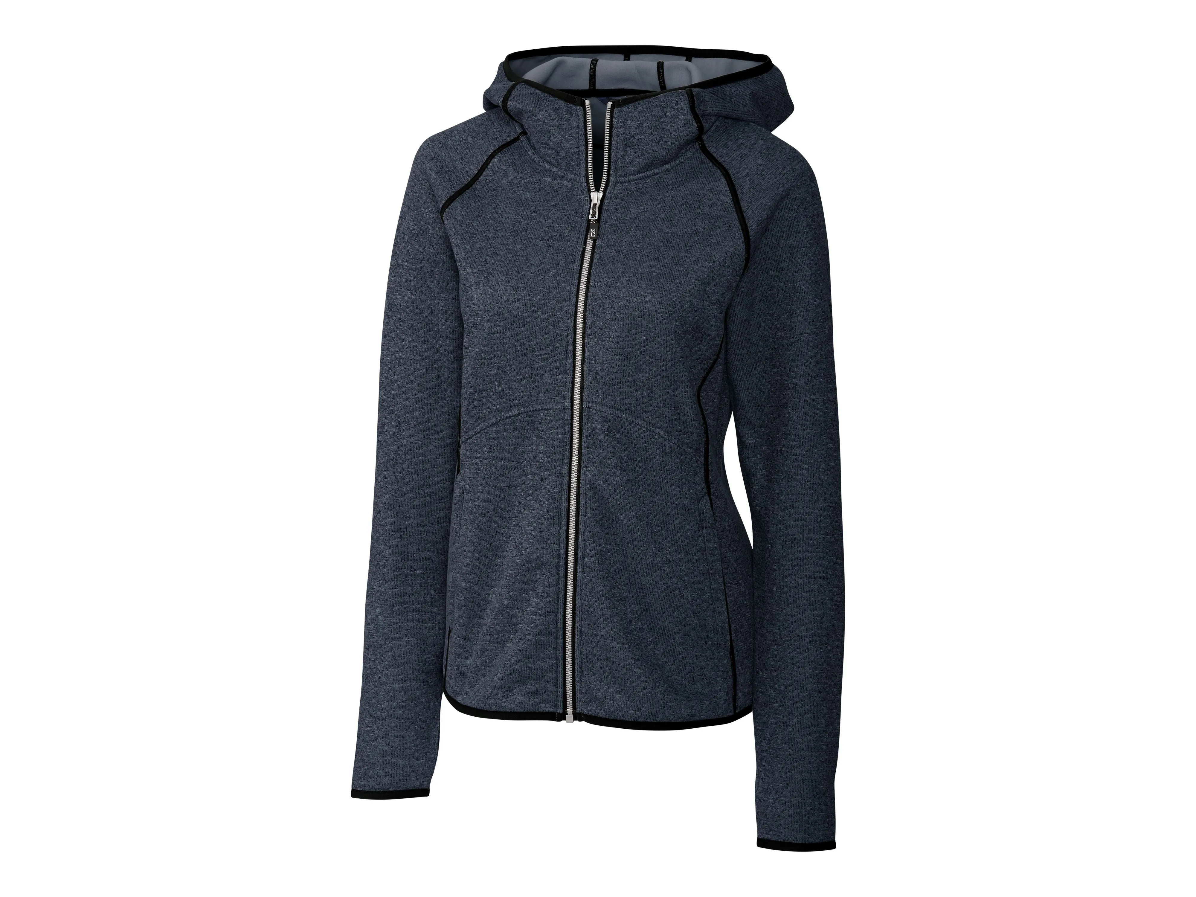 Cutter & Buck Mainsail Sweater-Knit Hoodie Womens Full Zip Jacket