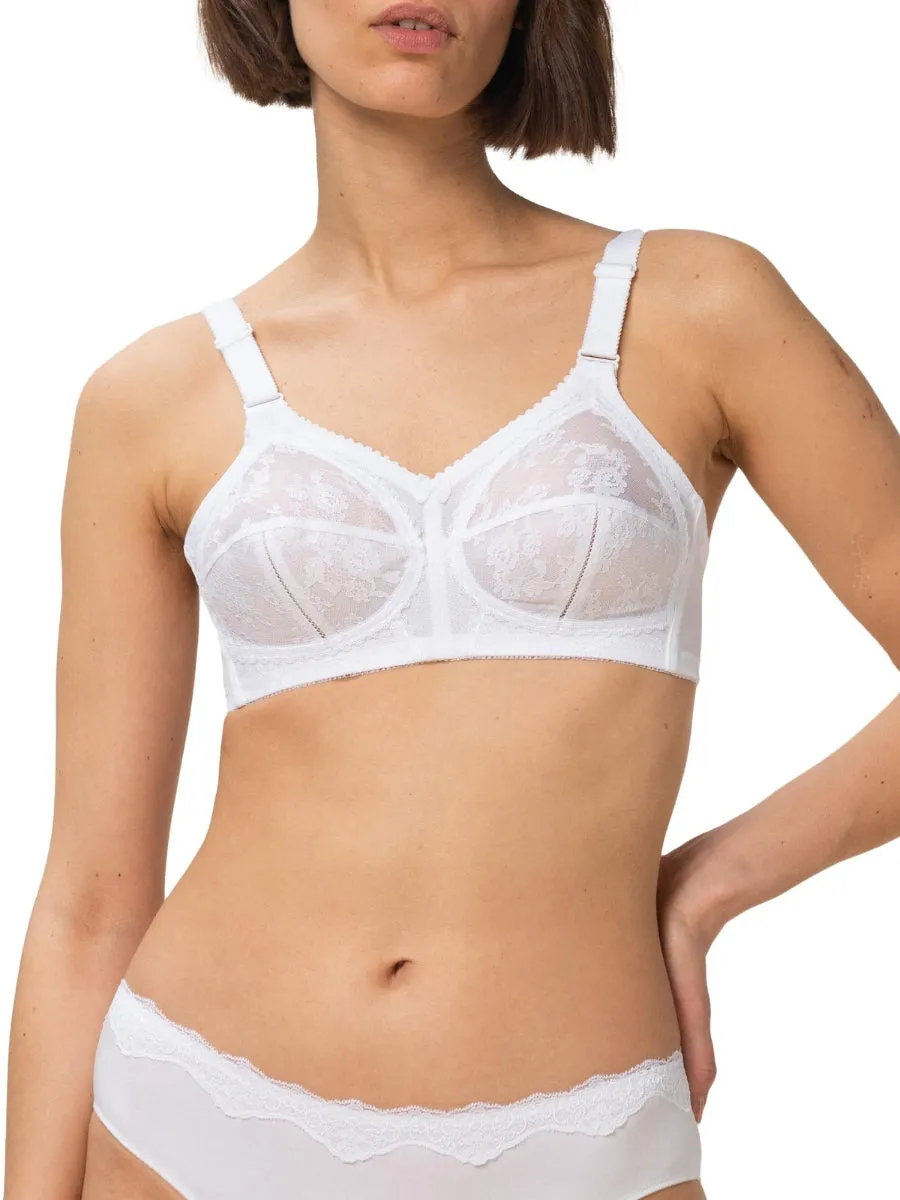 Doreen Classic Full Cup Bra - White