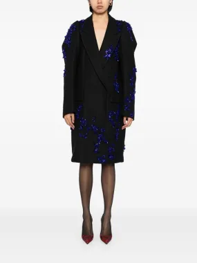 DRIES VAN NOTEN - Women Wool Blend Embroidered Coat