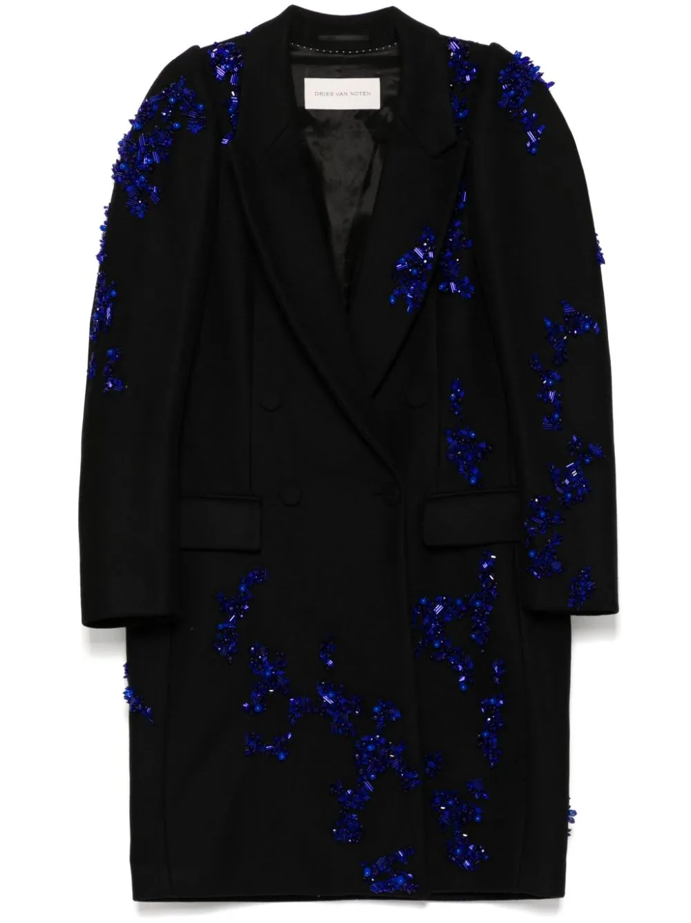 DRIES VAN NOTEN - Women Wool Blend Embroidered Coat