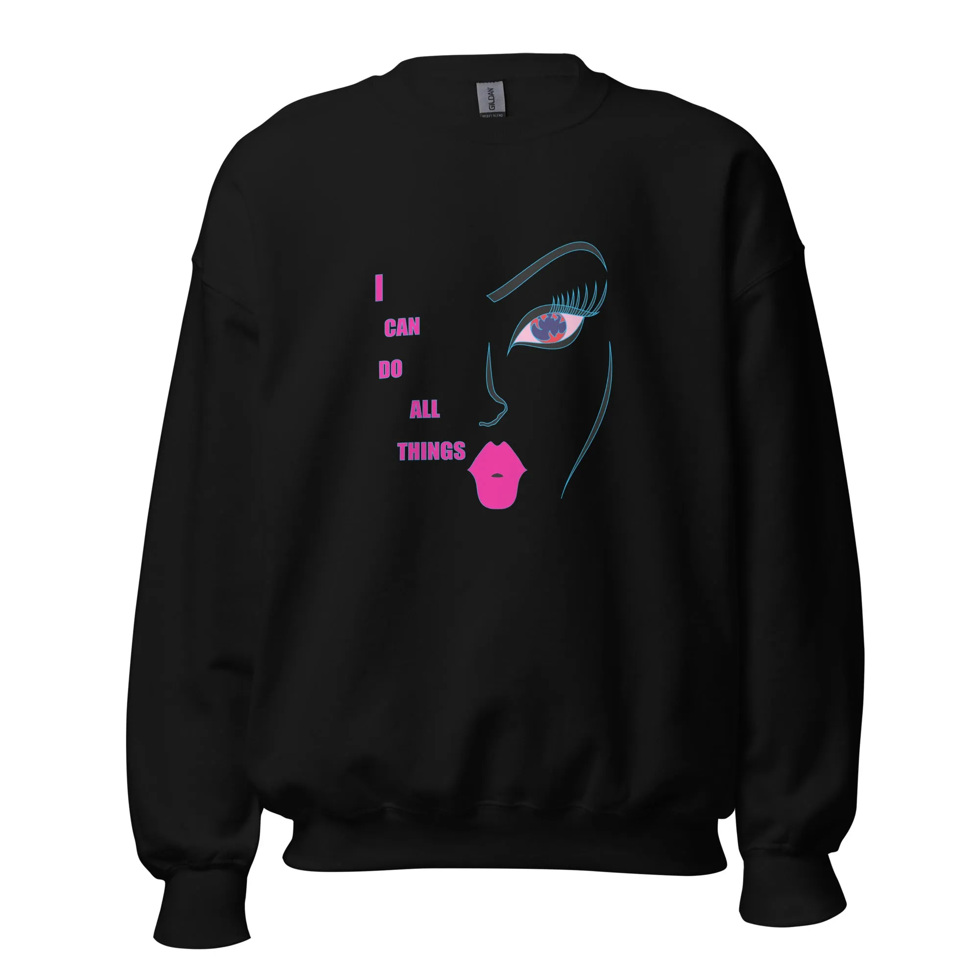 Empower Your Style with I Can Do All Things Graphic Art Sweatshirt | Apparelhue