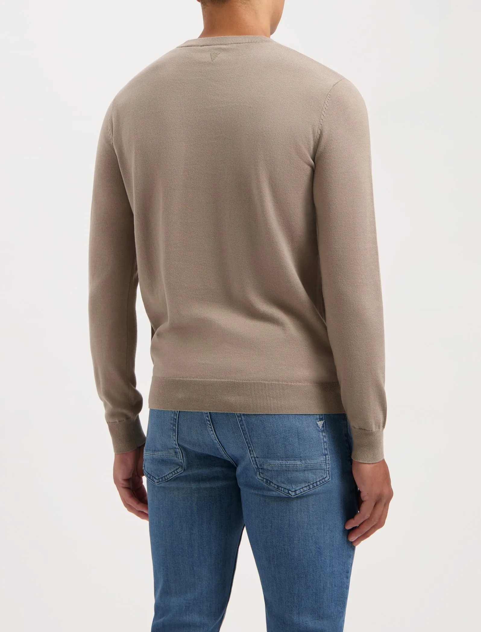 Essential Knitwear Crewneck Sweater | Taupe