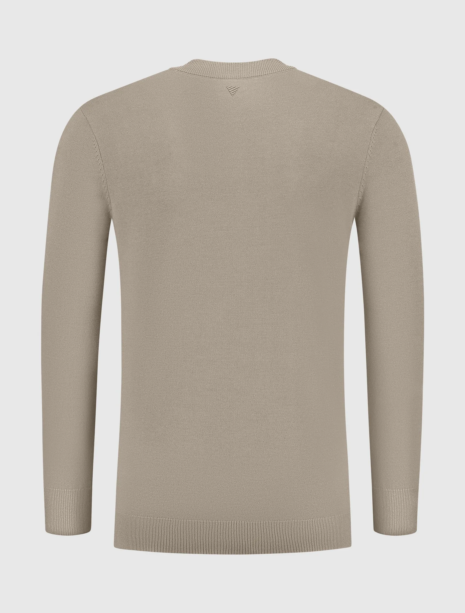 Essential Knitwear Crewneck Sweater | Taupe