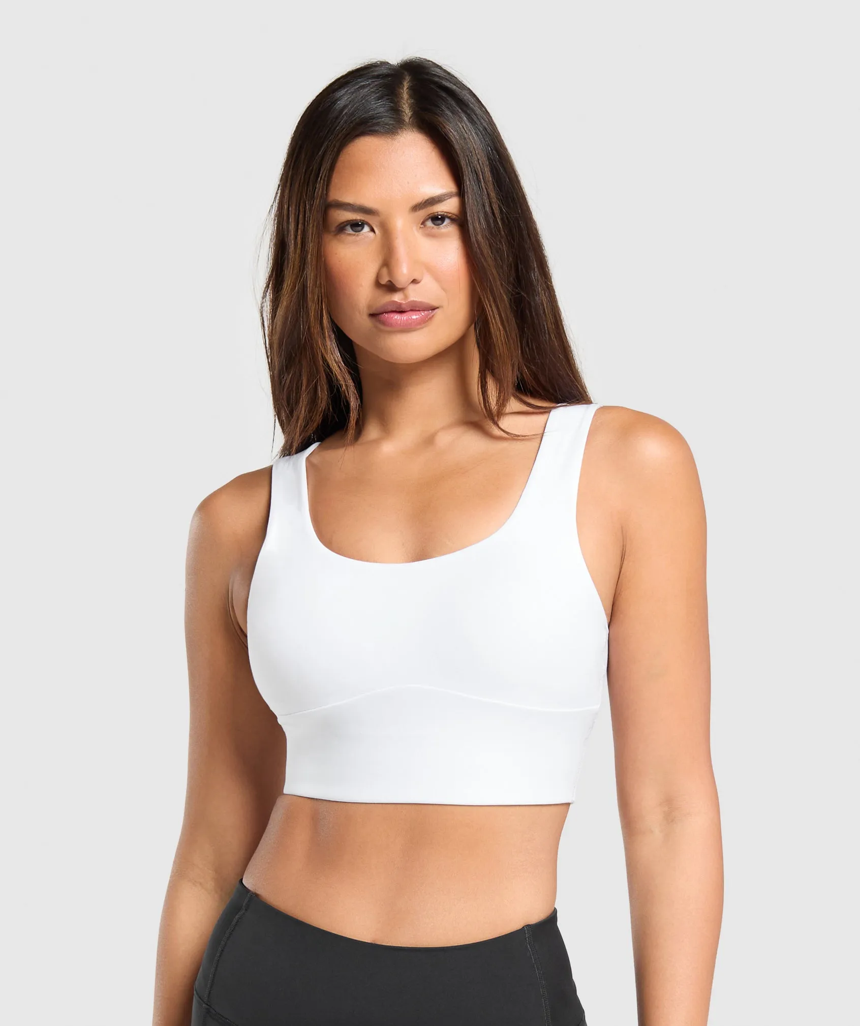 Gymshark Longline Sports Bra - White