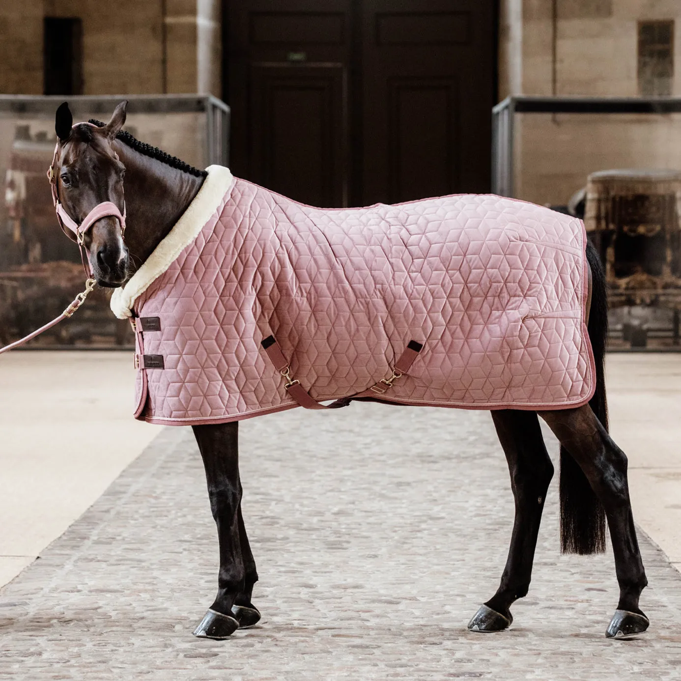 Kentucky Horsewear Velvet Show Rug - Old Rose