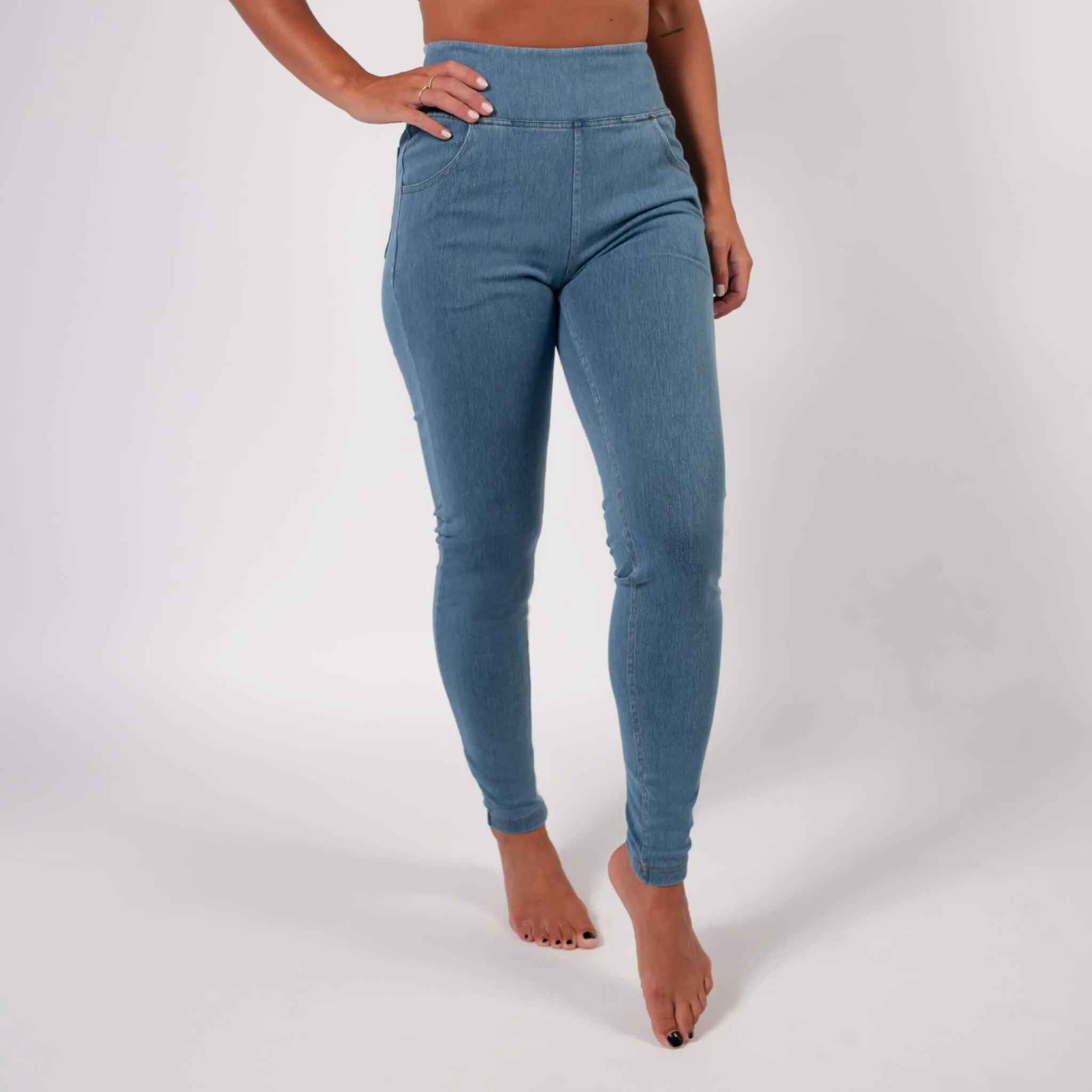 Light Blue High Waisted Super Stretch Jeans