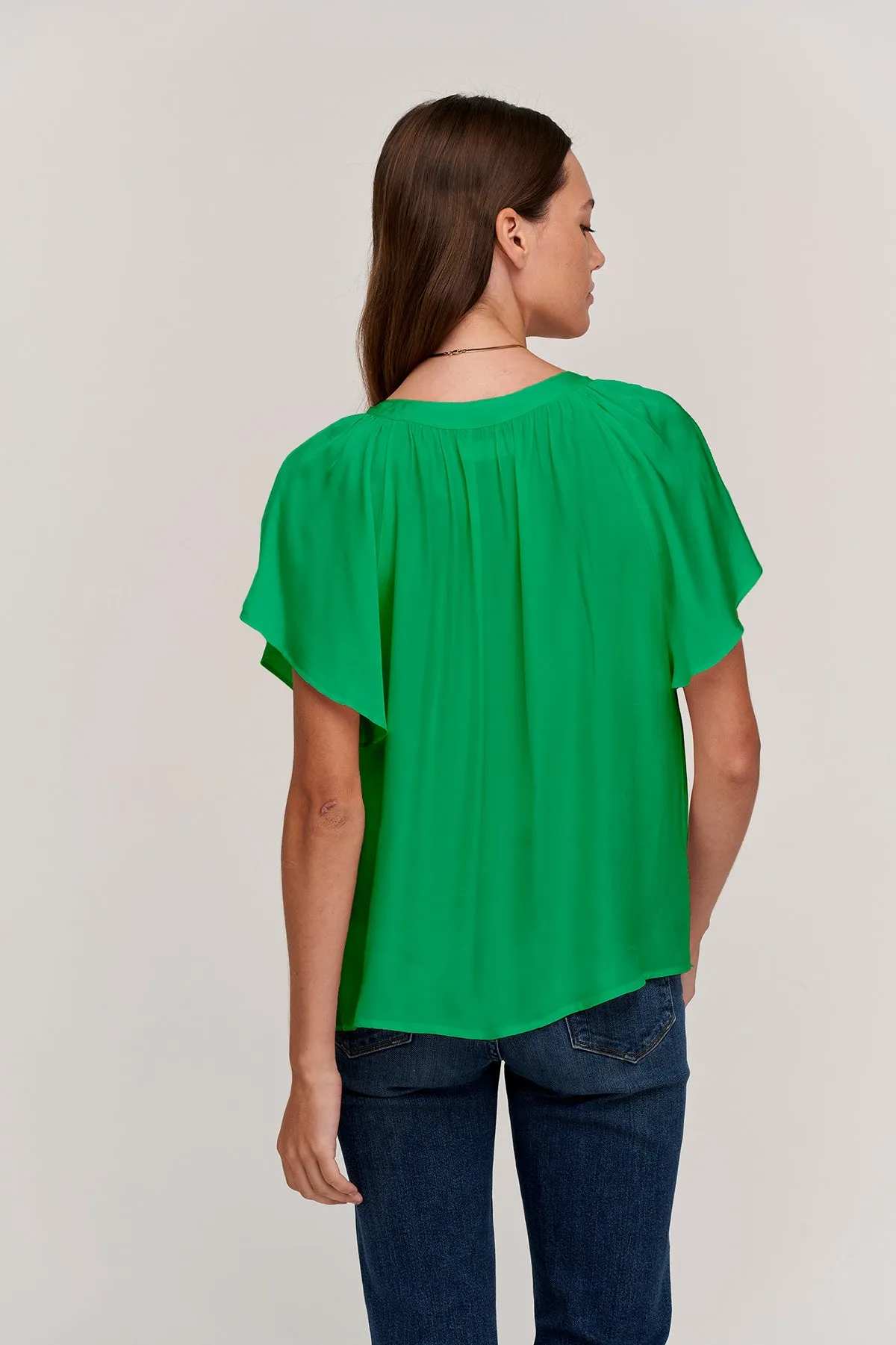 LORENA V-NECK BLOUSE