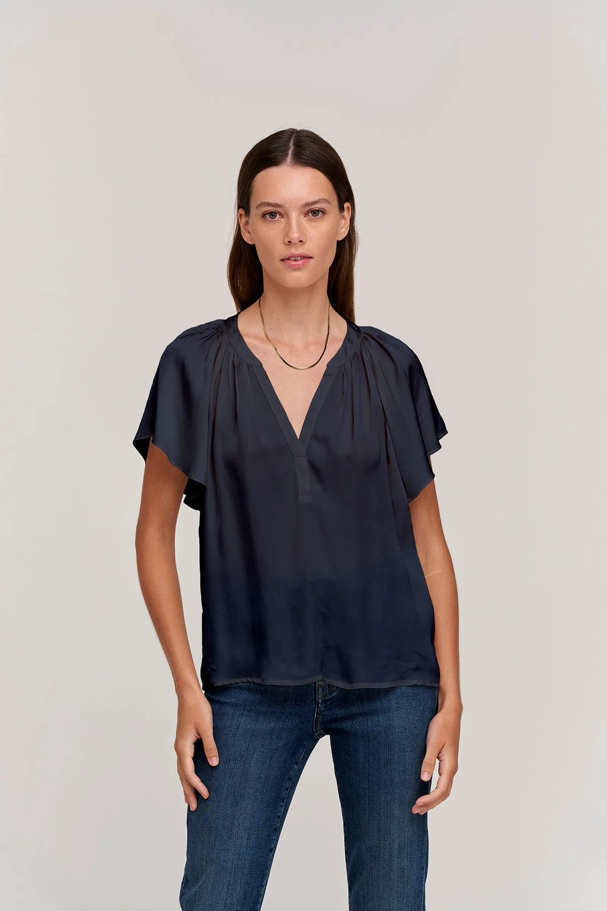 LORENA V-NECK BLOUSE