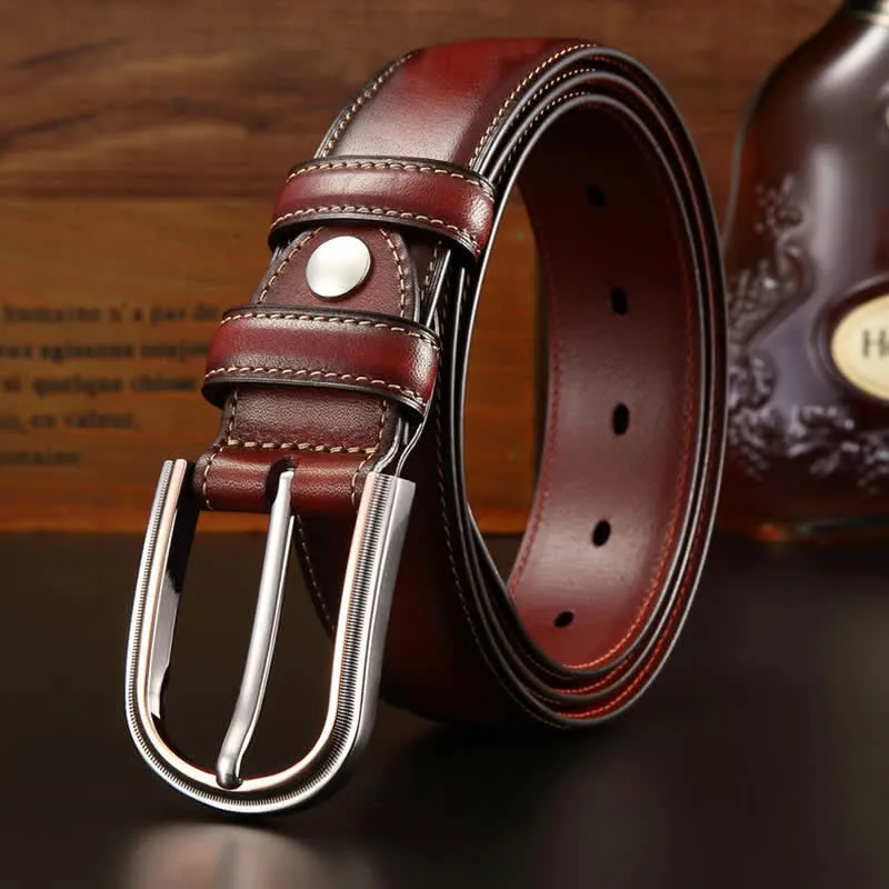 Men's Retro Double-Sided Stylish Leather Belt