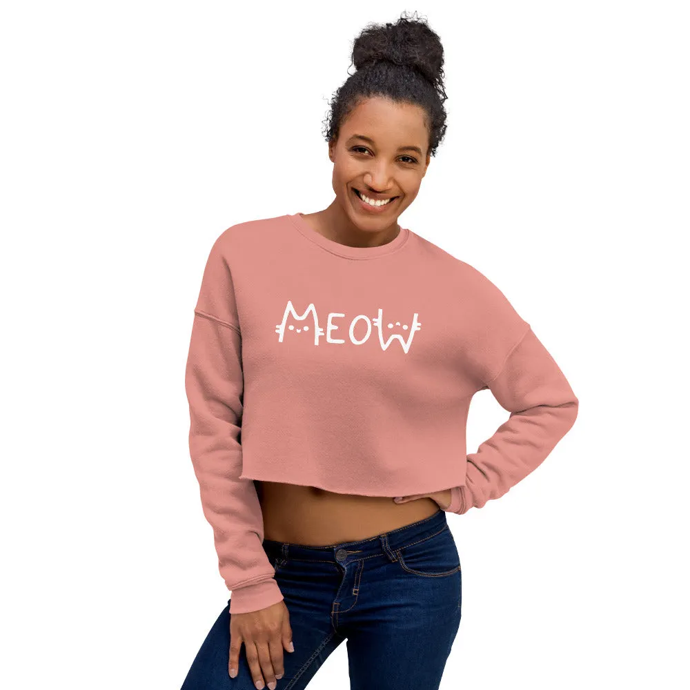 MEOW Crop Sweatshirt