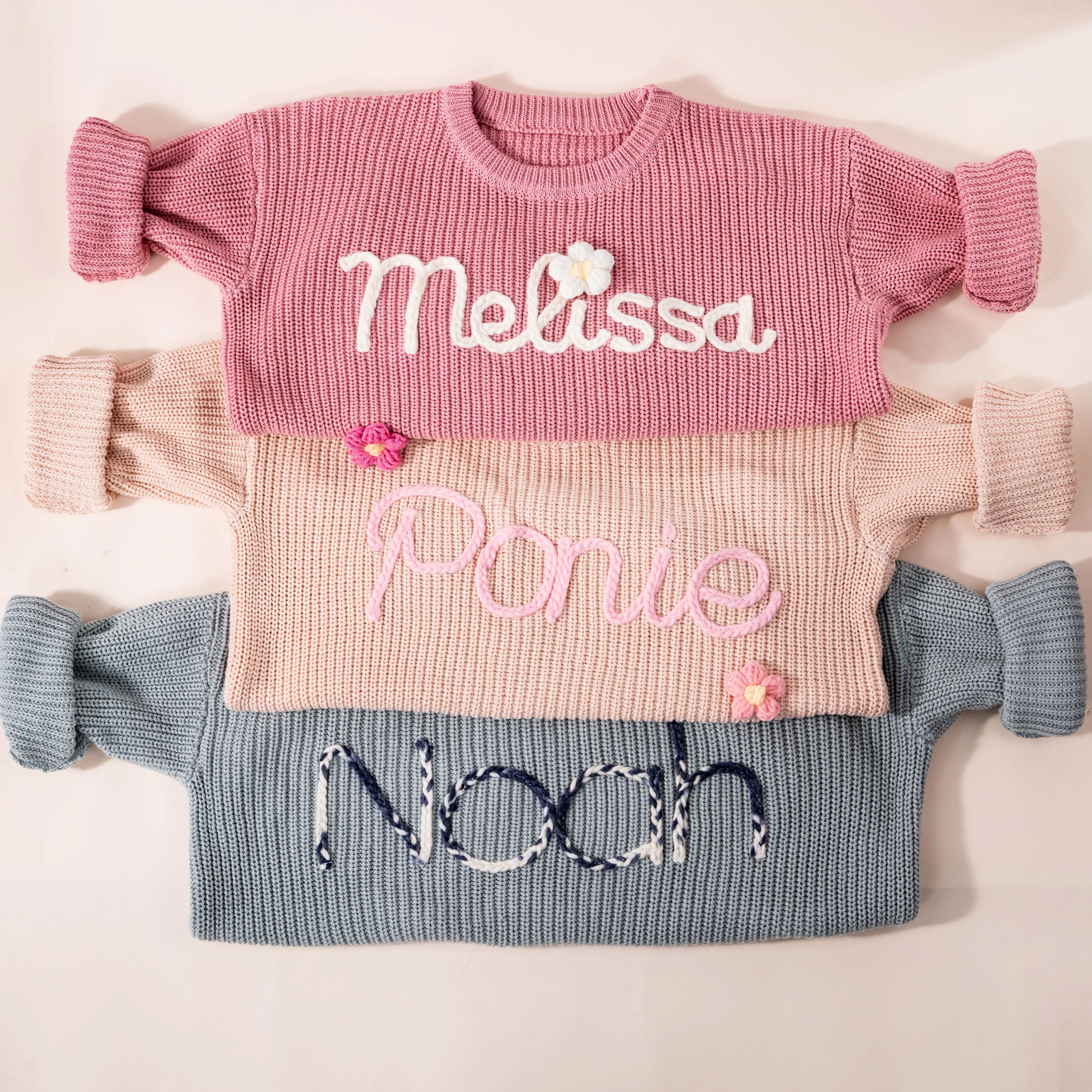 Personalized Baby Sweater With Name, Toddler Knit Sweater, Personalized Baby Gifts KS01