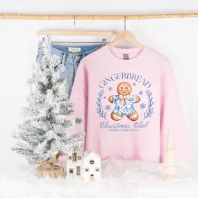 Preppy Chinoiserie Christmas Gingerbread Social Club Sweatshirt