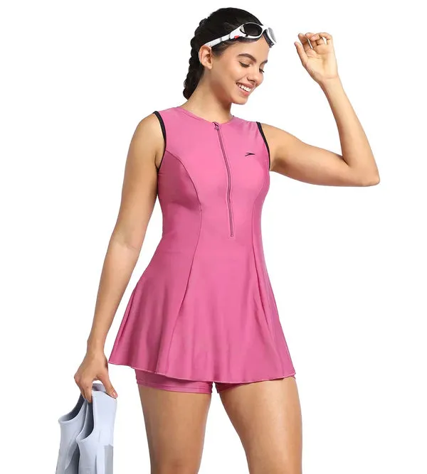 Speedo Women's Endurance Closedback Swimdress With Boyleg