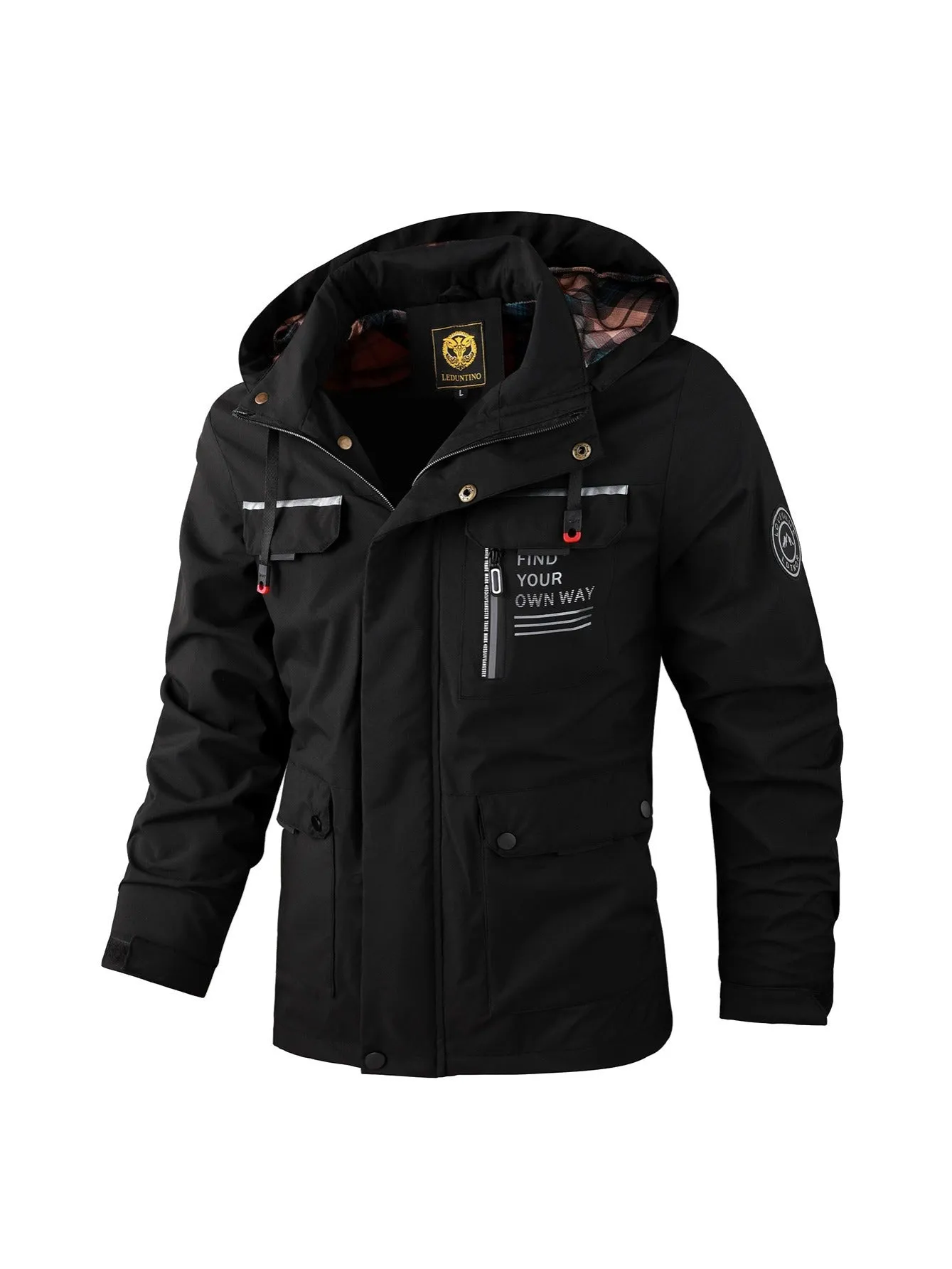 Stylish Waterproof Mens Bomber Jacket Ideal for Spring  Fall