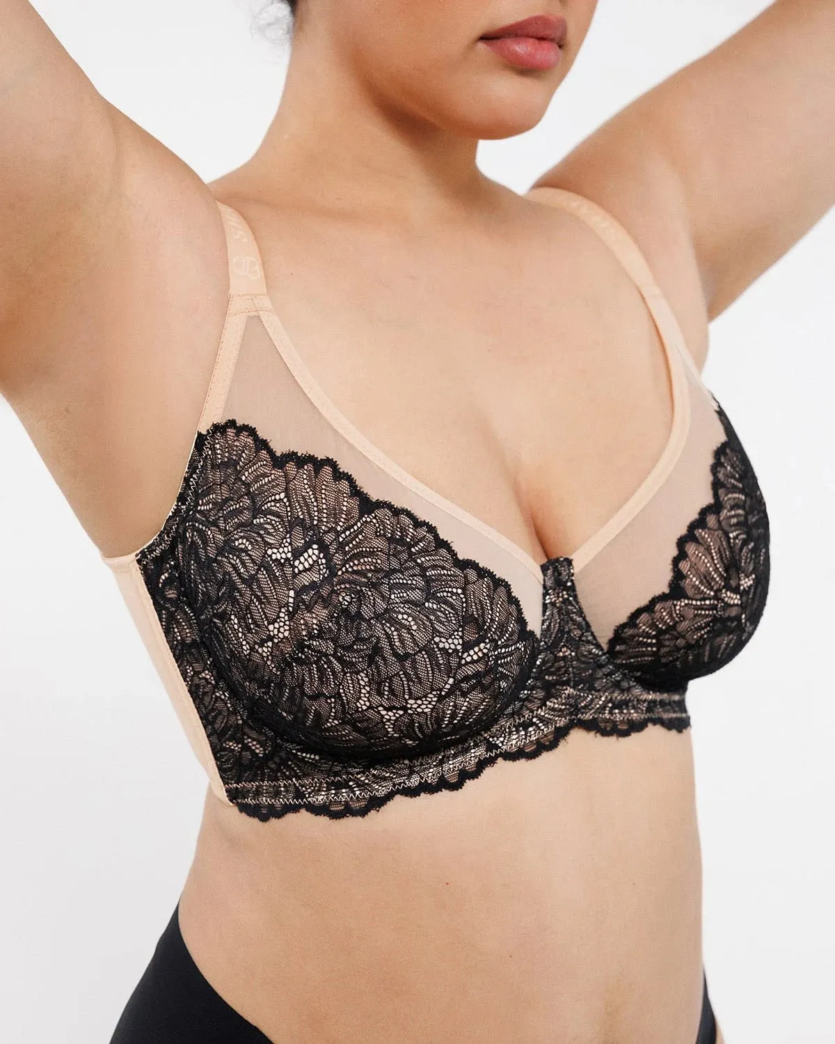 Supportive Unlined Lace Underwired Bra