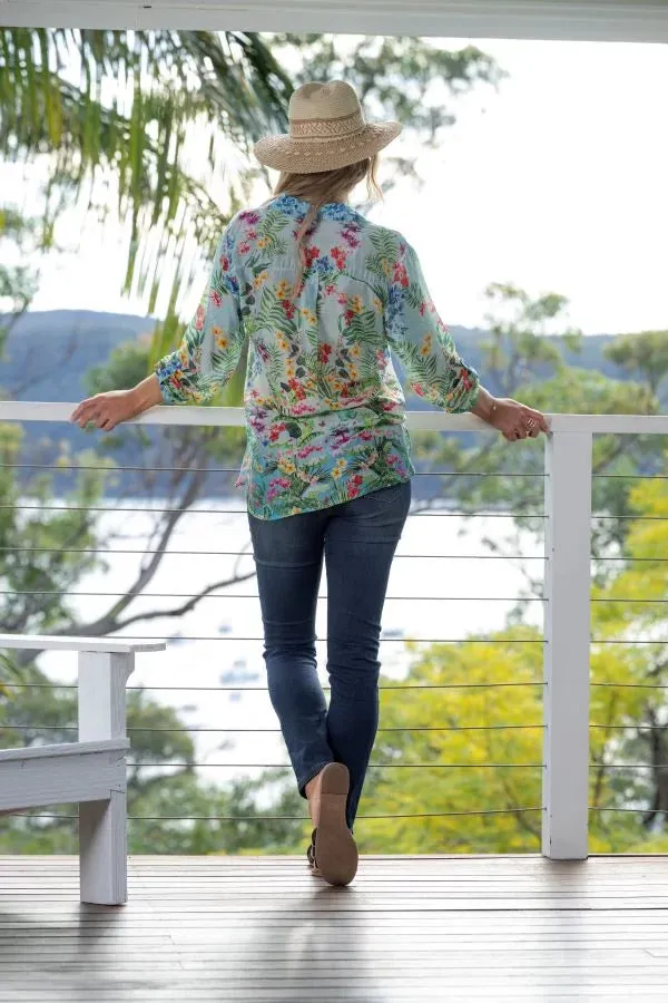 Tropical Silk Blouse