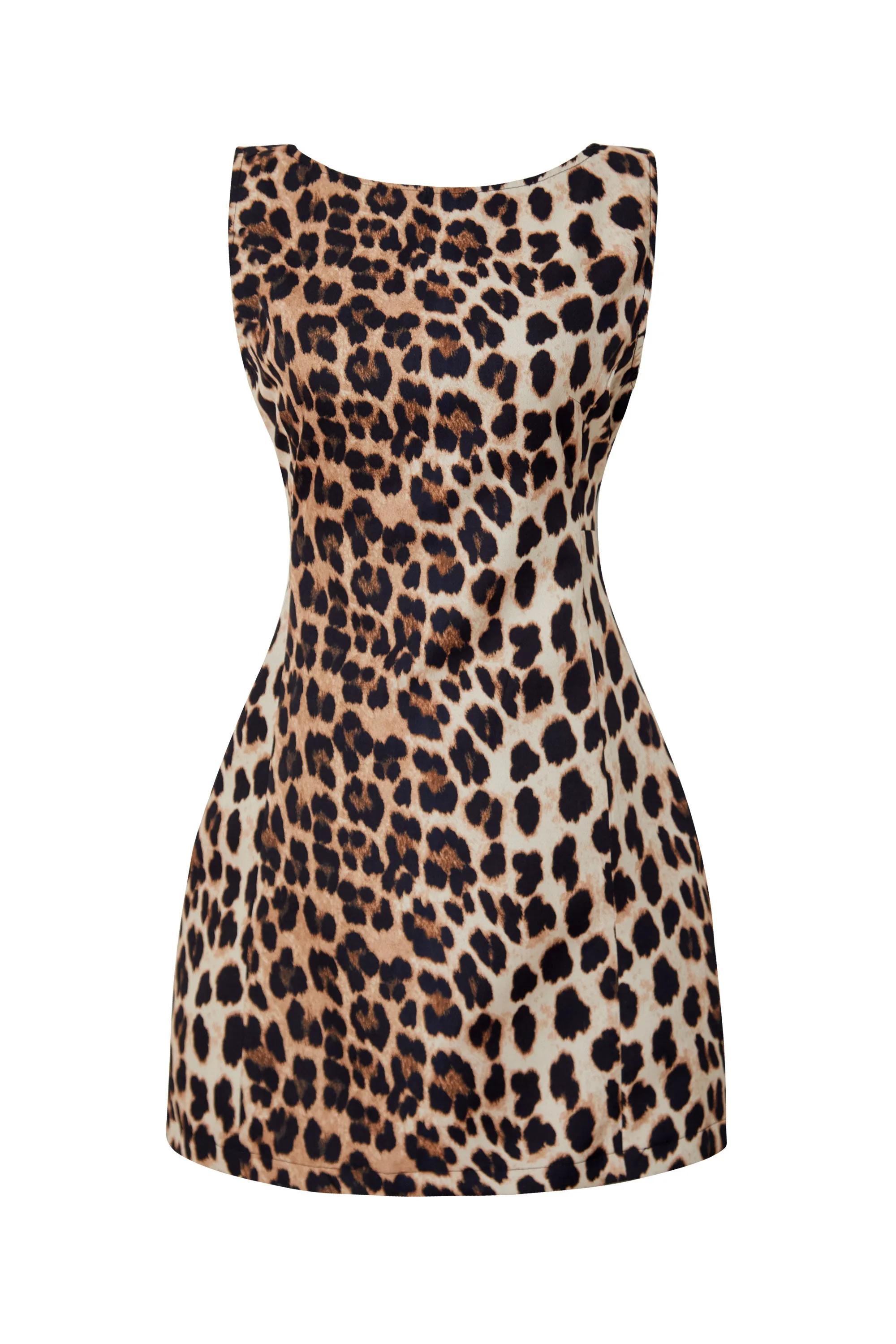 Venus Brown Leopard Mini Dress