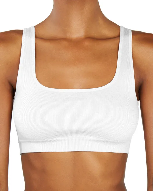 White High Sculpt Bra Rib