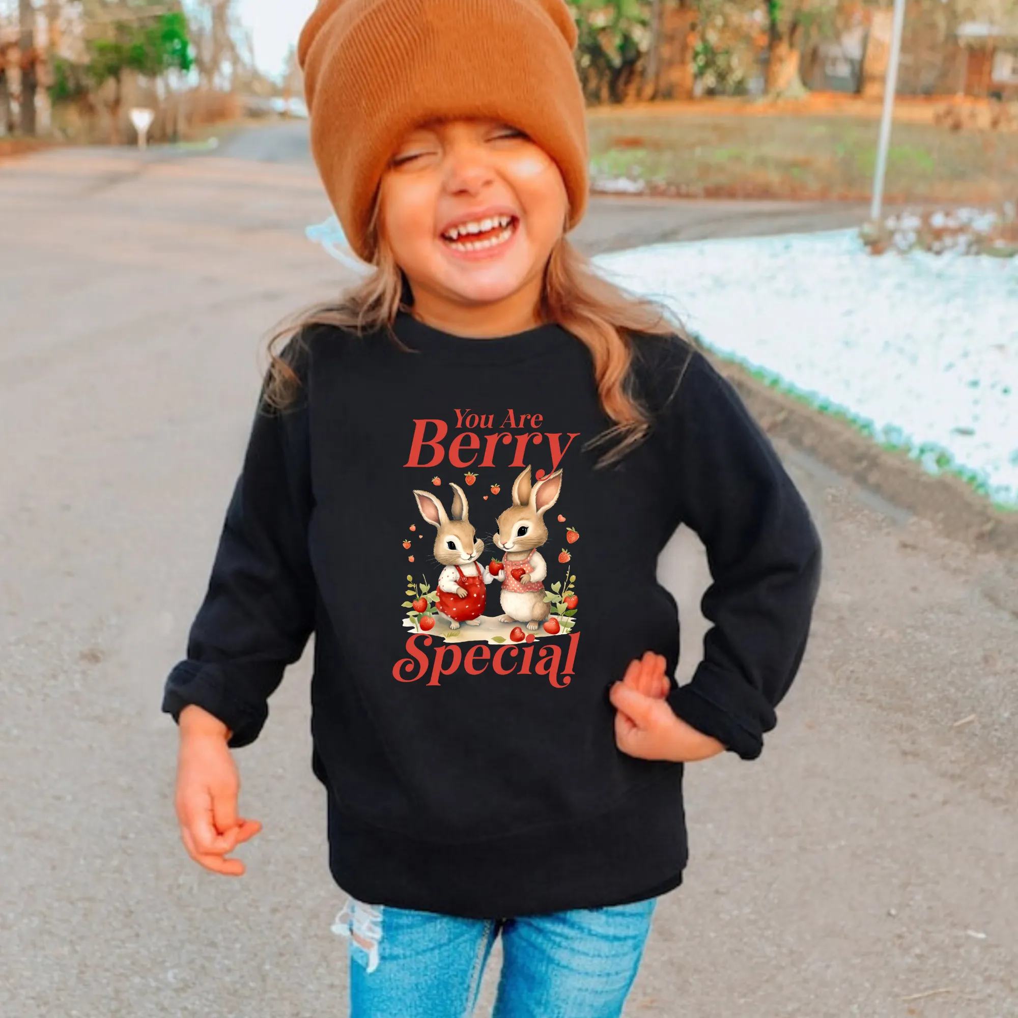 You Are Berry Special | Valentine's Day Sweatshirt for Girls